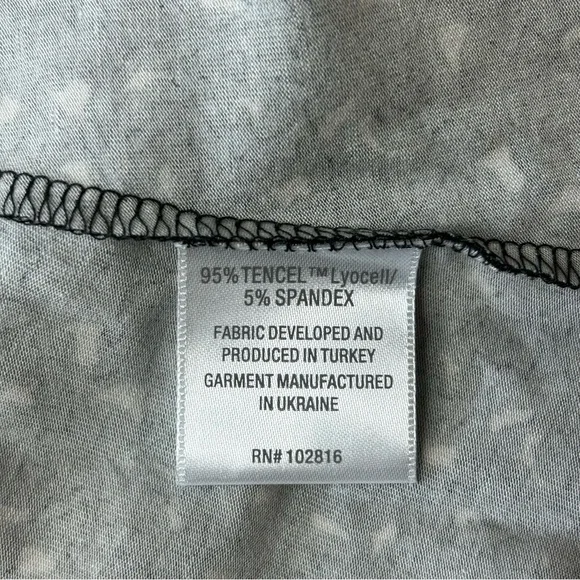 GARNET‎ HILL Size M Blue Multi 3/4 Sleeve Seamed Knit Trapeze Stretch Dress - Picture 5 of 7